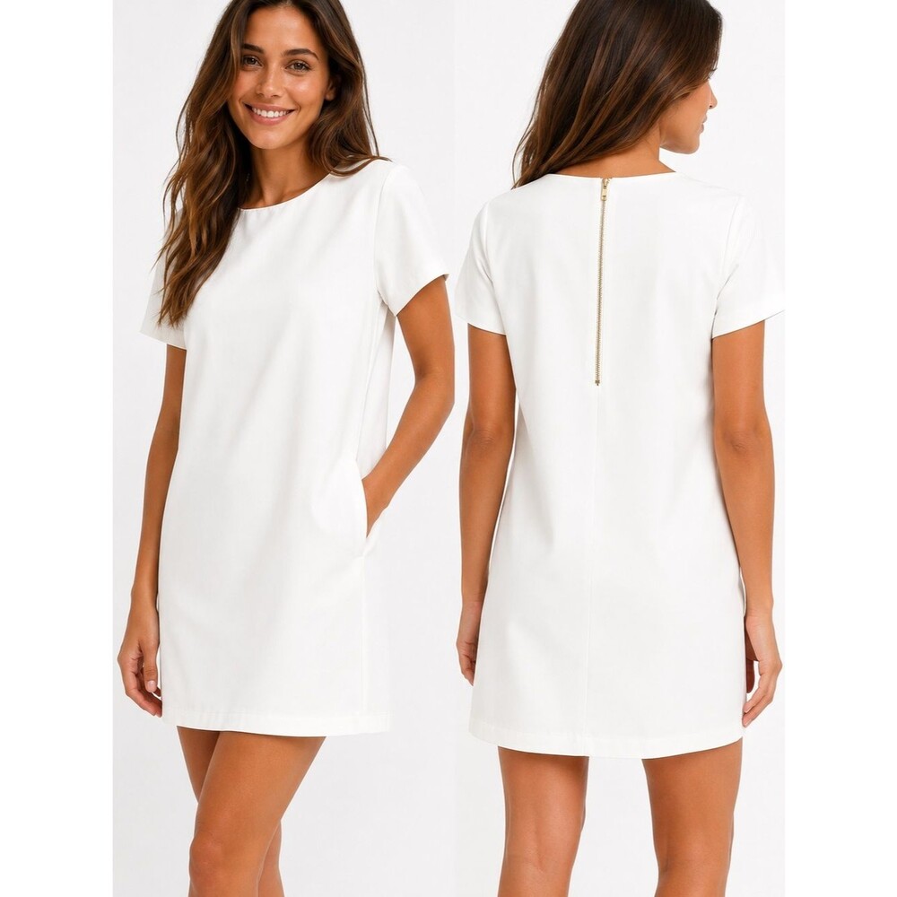 Lulus Shift and Shout Ivory Shift Dress Size S NWT